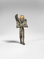 Divindade alada, c.1300 BC (bronze, ouro)