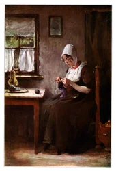 Pescadora de tricô, 1901.