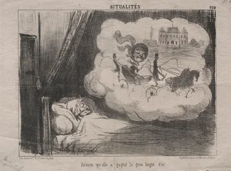 Atualidades 238: Sonhando que ela ganhou muitas barras de ouro, 1851.