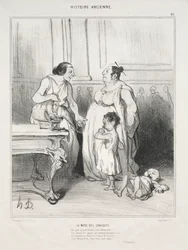 História Antiga, placa 46: A Mãe dos Gracchi, 1842.