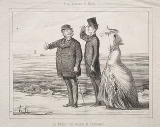 Em Varenne-Saint-Maur: Eis! Aqui está, minha casa no campo !, 1862.