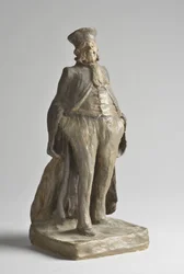 Caricatura Retrato de um Abacate - Escultura de Honore Daumier (1808-1879) Dim 27x10,5x11 cm MUSEE DES BEAUX ARTS - PALAIS LONGCHAMP
