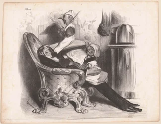 Karikatuur van ministro Antoine Maurice Apollinaire d