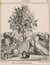 A árvore de Natal das crianças grandes