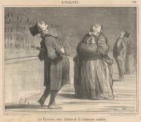 Parisienses à espera do cometa