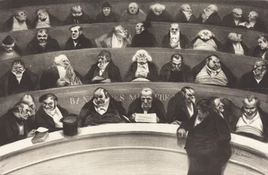 A barriga legislativa por Honore Daumier, 1834