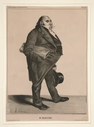 Mr. Barthe, pl. 294 da série C?l?brit? de la Caricature (Caricatura