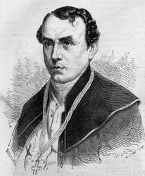 Retrato de Sigismund Felix Felinski (1822-1895), arcebispo de Varsóvia (Polónia). Gravura em "Le Monde Illustre" n°314 de 18 de Abril de 1863.