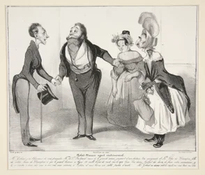 agente matrimonial Robert-Macaire. (agente matrimonial Macaire.), pl. 16 da série Caricaturana, do álbum Les Robert Macaires