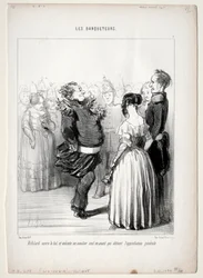 The Banqueters, placa 5: Rifolard abre a bola, 1848.