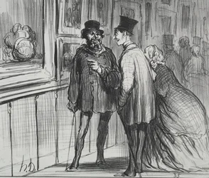 Exposição de 1859, placa 8: O pintor que tinha uma pintura recusou ..., 1859.