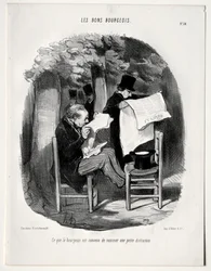 O Bom Burguês, chapa 14: O que os burgueses consideram uma distração, 1846.