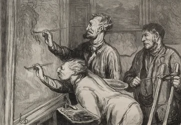 Os Pintores: O Último Traço do Pincel, Exposição de 1868.