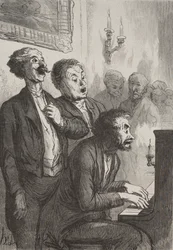 Os cantores: Os cantores no salão