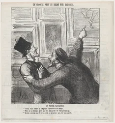 Um pintor fantástico, de «Um esboço do Salão», publicado em Le Charivari, 11 de maio de 1865