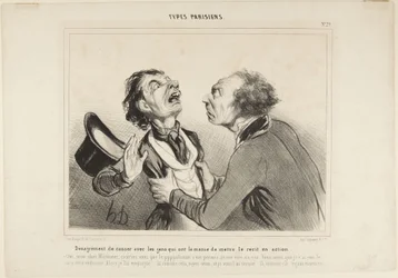 O inconveniente de conversar com as pessoas ..., número 29 da série Tipos parisienses