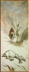 Don Quijote e a mula morta