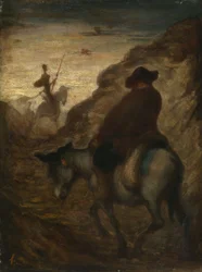Dom Quixote e Sancho Pança, c.1864-65 (óleo sobre tela)