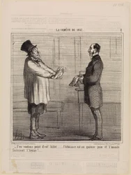 Não quero o vosso bilhete (O cometa de 1857, prancha 2)