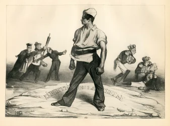 La Caricature (1830) política, satírica em P&B