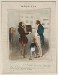O retrato ao daguerreótipo. (Os estrangeiros em Paris n.º 16), de Le Charivari