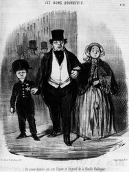 Les Bons Bourgeois - por Daumier, em "Charivari" de 16/09/1846.