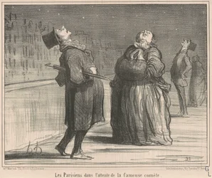 Os parisienses à espera do...