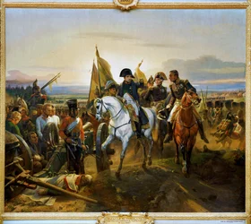 Batalha de Friedland ganha pelo imperador Napoleão I em 14 de junho de 1807 ...