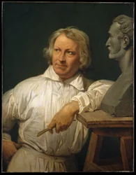 Bertel Thorvaldsen (1768-1844) com o busto de Horace Vernet