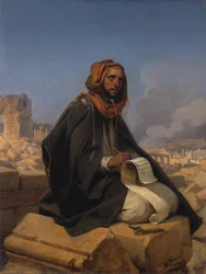 Jeremias sobre as ruínas de Jerusalém