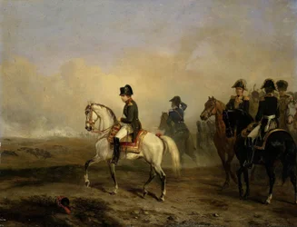 Imperador Napoleão I e sua equipe a cavalo