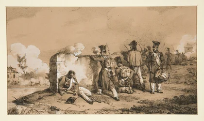 Soldados em escaramuça
