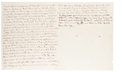 Carta autografada para Lady Hamilton, np [Foudroyant no mar]