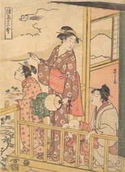 Um galo Onagadori de cauda longa, da série Doze aves variadas, Shocho junikin..., ca. 1791.