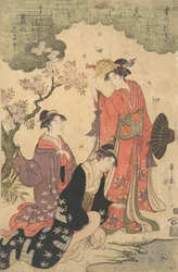 Senhoras em um piquenique, ca. 1790.