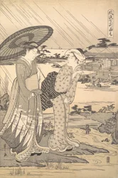 Ono no Komachi Praying for Rain, ca. 1791.