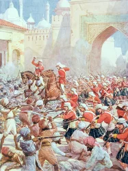 Sir Henry Havelock (1795-1857) no Alívio de Lucknow