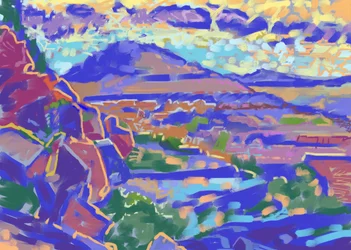 Terra e Luz, Sedona (arte de computador)