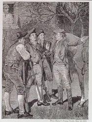 Paul Revere em Lexington, de jovens de Harper, 1889
