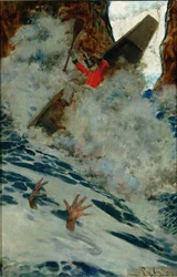 The Boat and I Went by him with a Rush, from 