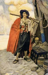 O Bucaneiro era um Companheiro Pitoresco, início do século XX (ilustração de livro)