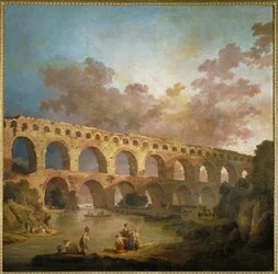 A Ponte do Jardim. O aqueduto romano que atravessa o rio Gard ...