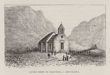 Notre-Dame de Claviers, A Moussages (gravura)