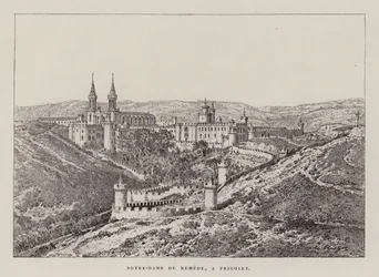 Notre-Dame Du Remede, um Frigolet (gravura)