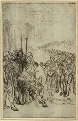 Estudo para "La Pharsale" de Lucain, Canto IV