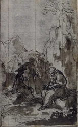 Estudo para vinheta em "Vie du Venerable don Juan de Palafox" de Abbé Dinouart, p. 391