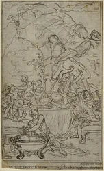 Estudo para uma ilustração em Tácito "Tiberius, or The Six First Books of the Annals", Livro IV, Vol. 2, 2º Estudo