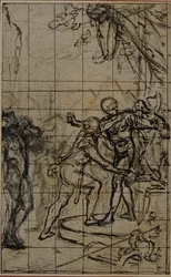 Estudo para uma ilustração em Tácito "Tibère, ou Les Six Premiers Livres des Annales" Livro I, Vol. 1, 2º Estudo