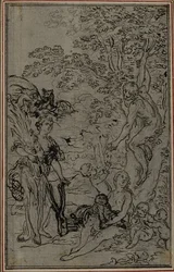 Estudo para a vinheta de "De la Nature des Choses" de Lucrécio, Vol. II, Livro V