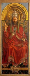 Deus o Pai, painel central do Altar de Gand